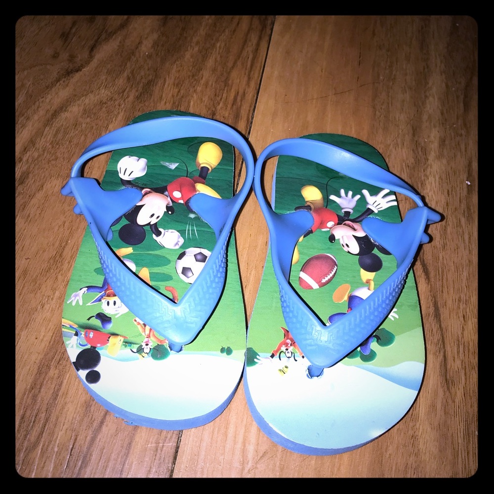 Mickey Mouse flip flops